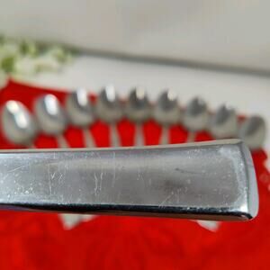 10 Tbsp Wallace WAS213 Stainless Table Spoons Flatware Heavy Solid